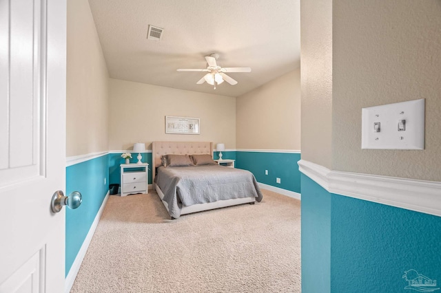 8847 Salt Grass Dr, Pensacola, FL 32526 - carpeted bedroom with a ceiling fan and visible vents