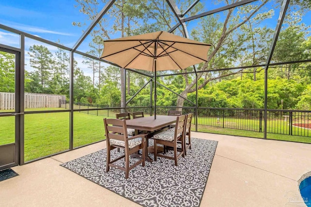 8847 Salt Grass Dr, Pensacola, FL 32526 - sunroom / solarium with outdoor dining space