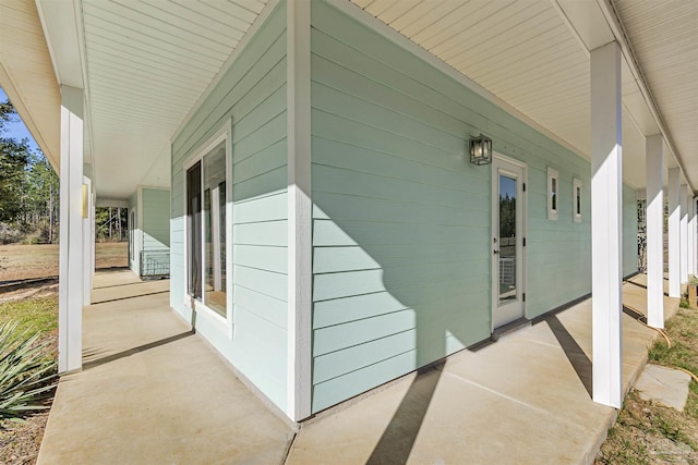 view of patio with covered porch