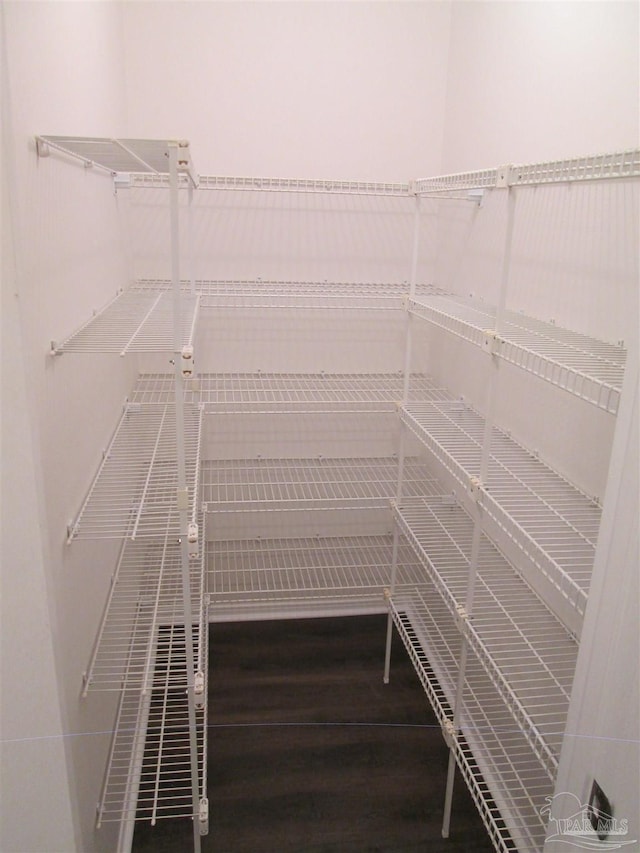 view of storage area