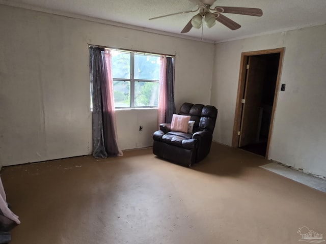 35 N Cypress St, Mcdavid, FL 32568 - living area with ceiling fan