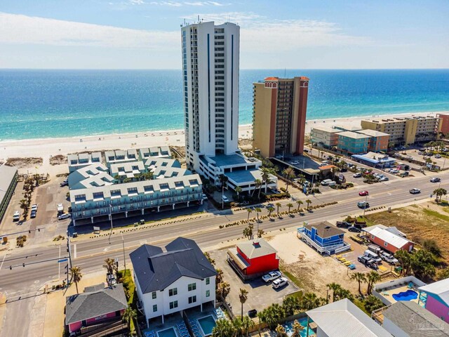 521 W Beach Blvd Unit 702, Gulf Shores, AL 36542 - aerial view with a water view and a beach view