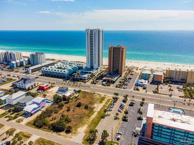 521 W Beach Blvd Unit 702, Gulf Shores, AL 36542 - aerial view featuring a water view, a view of the beach, and a city view