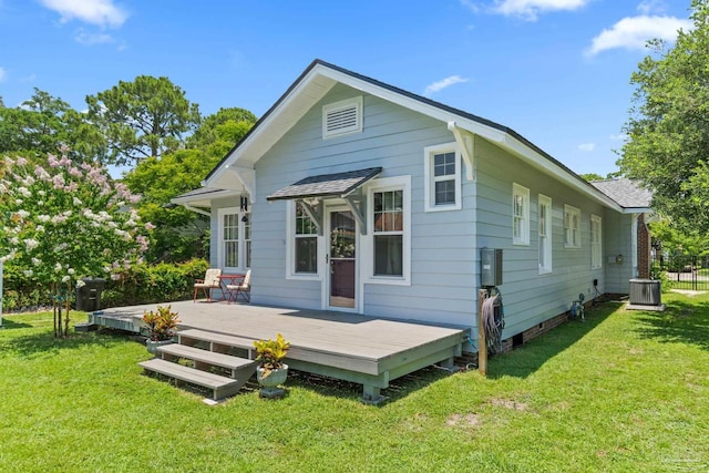 1703 E Avery St, Pensacola, FL 32503 - back of house with a wooden deck