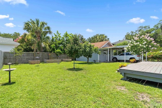 1703 E Avery St, Pensacola, FL 32503 - view of yard featuring a deck