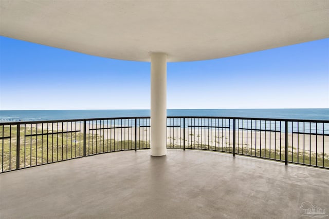 17075 Perdido Key Dr Unit 4E, Pensacola, FL 32507 - view of patio / terrace with view of water and beach and a balcony