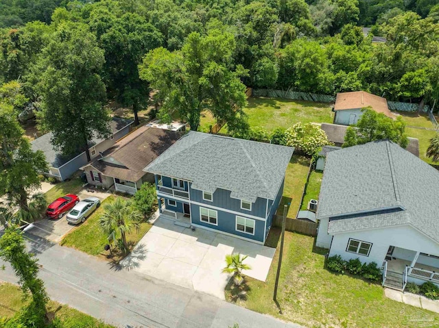 277 Seamarge Ln, Pensacola, FL 32507 - aerial view of property and surrounding area featuring a forest