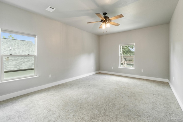 277 Seamarge Ln, Pensacola, FL 32507 - carpeted spare room featuring baseboards and a ceiling fan