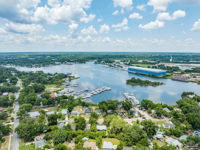277 Seamarge Ln, Pensacola, FL 32507 - drone / aerial view of a large body of water and a marina