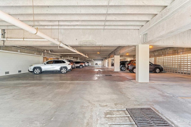 view of parking deck