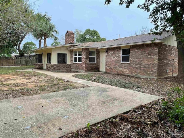 view of rear view of property