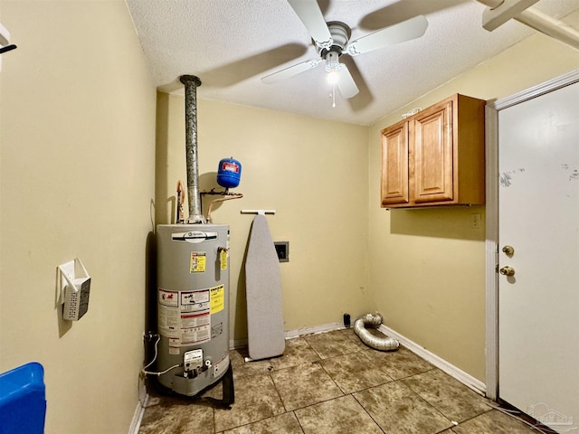 utility room featuring gas water heater