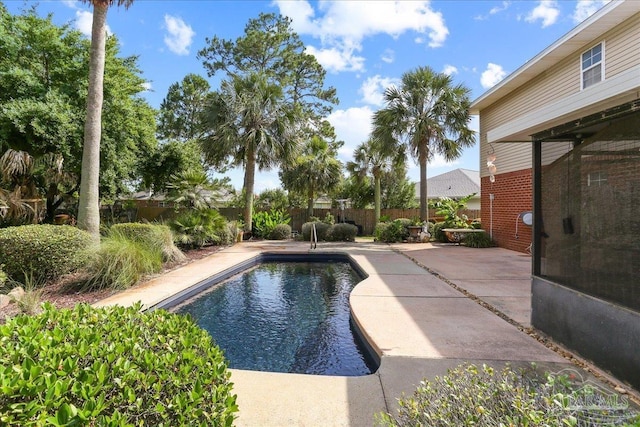 6961 Elliots Gin Ln, Navarre, FL 32566 - view of pool with a patio area and a fenced backyard