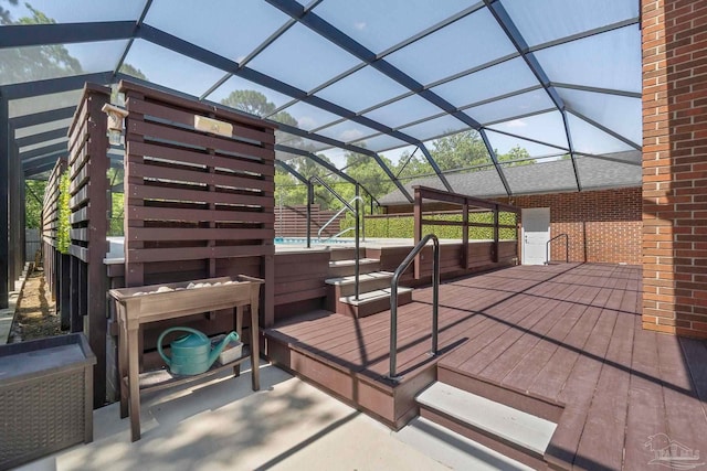 2960 Laurel Dr, Gulf Breeze, FL 32563 - view of patio featuring a lanai