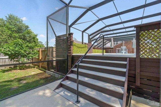 2960 Laurel Dr, Gulf Breeze, FL 32563 - wooden deck with fence and glass enclosure