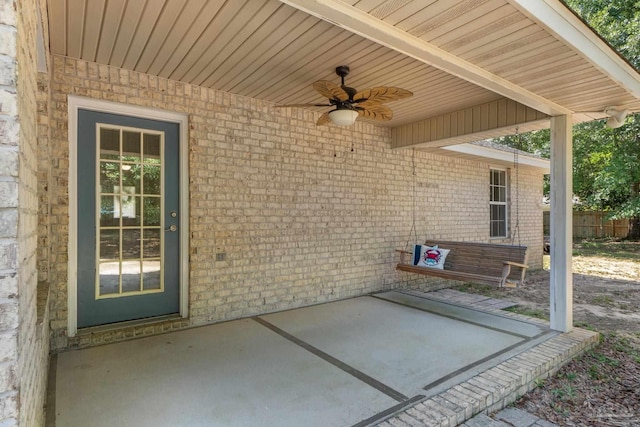 6299 Anderson Ln, Milton, FL 32570 - view of patio with a ceiling fan