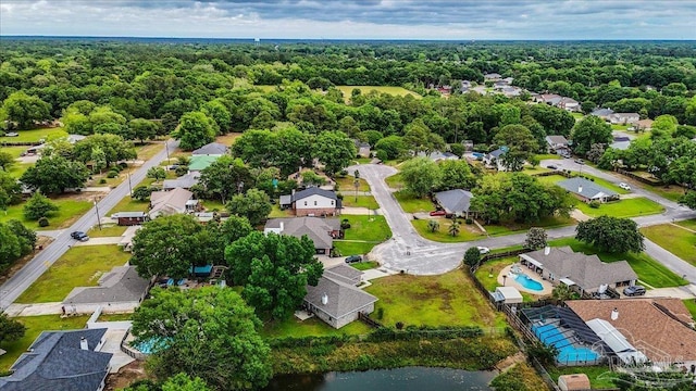 5761 Twisted Oak Ct, Pace, FL 32571 - drone / aerial view featuring a forest view and a residential view