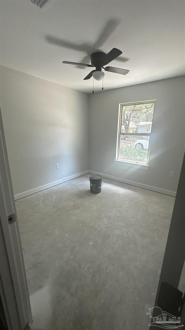 6280 Long St, Milton, FL 32570 - empty room featuring concrete floors and ceiling fan