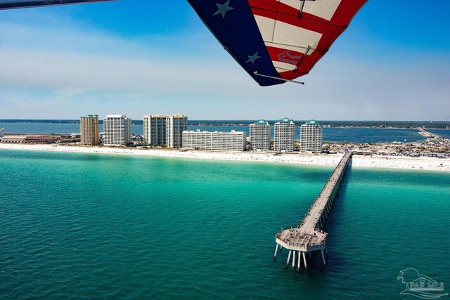 water view with a beach view