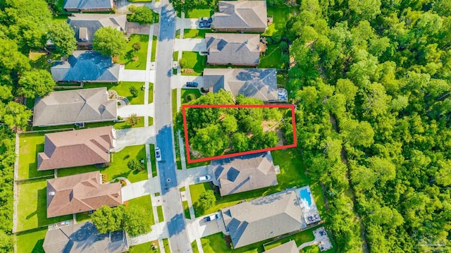 birds eye view of property featuring a residential view