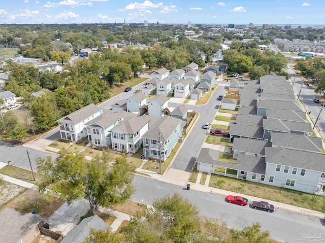 drone / aerial view featuring a residential view