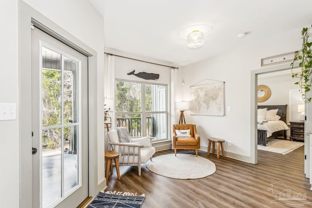 1058 Iron Forge Rd, Cantonment, FL 32533 - sitting room featuring wood finished floors and baseboards