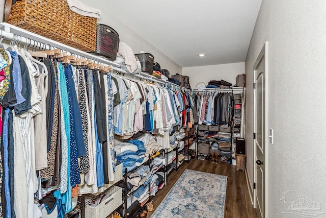 1058 Iron Forge Rd, Cantonment, FL 32533 - walk in closet featuring wood finished floors