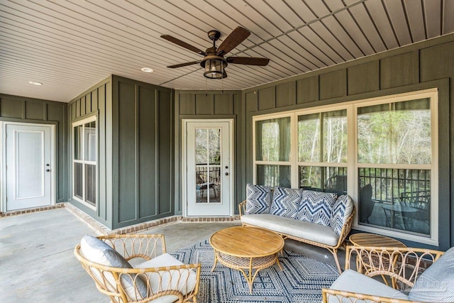 1058 Iron Forge Rd, Cantonment, FL 32533 - view of patio / terrace featuring a ceiling fan