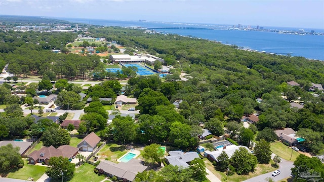 316 Dolphin St, Gulf Breeze, FL 32561 - drone / aerial view of a nearby body of water and a notable bridge