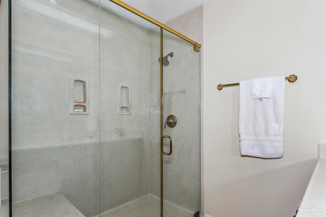 bathroom with walk in shower