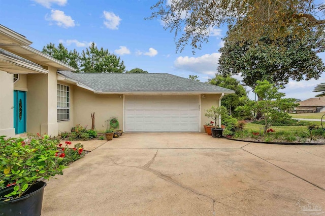 view of home's exterior featuring a garage