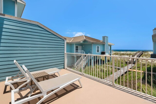 1299 Ft Pickens Rd Unit 6, Pensacola Beach, FL 32561 - view of patio with a balcony