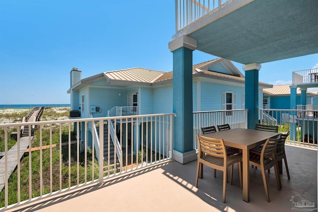 1299 Ft Pickens Rd Unit 6, Pensacola Beach, FL 32561 - balcony featuring outdoor dining space