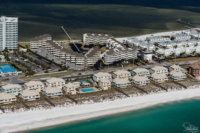 1299 Ft Pickens Rd Unit 6, Pensacola Beach, FL 32561 - bird's eye view featuring a water view