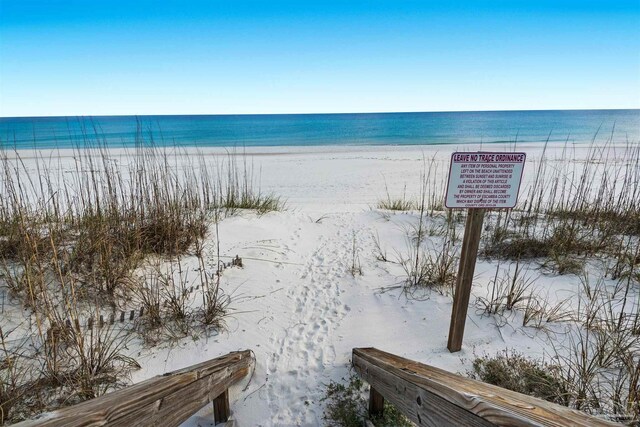 1299 Ft Pickens Rd Unit 6, Pensacola Beach, FL 32561 - water view with a view of the beach