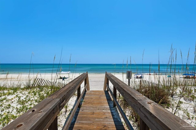 1299 Ft Pickens Rd Unit 6, Pensacola Beach, FL 32561 - surrounding community featuring a water view and a view of the beach