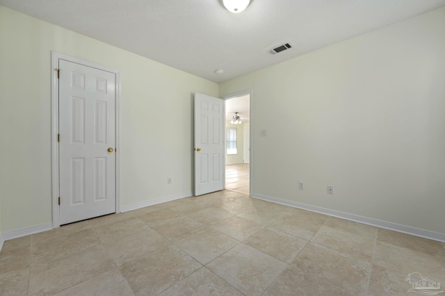 view of tiled empty room