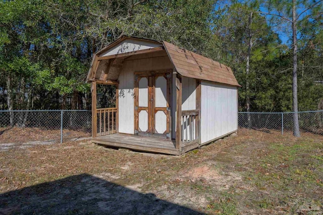 view of outdoor structure