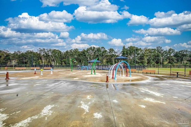 view of jungle gym