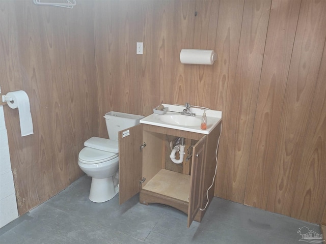 bathroom with toilet and sink