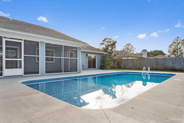 view of pool with a patio area