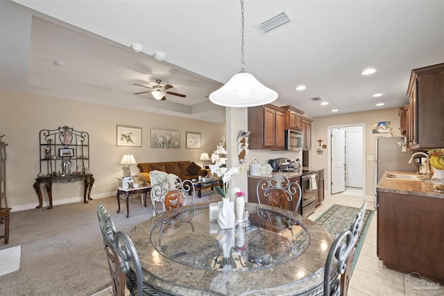 3288 Wasatch Range Loop, Pensacola, FL 32526 - dining room featuring recessed lighting, a ceiling fan, and baseboards