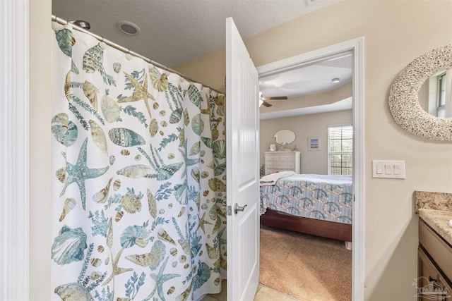 3288 Wasatch Range Loop, Pensacola, FL 32526 - full bath featuring ensuite bathroom, vanity, ceiling fan, and a shower with curtain