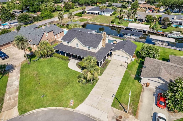 birds eye view of property