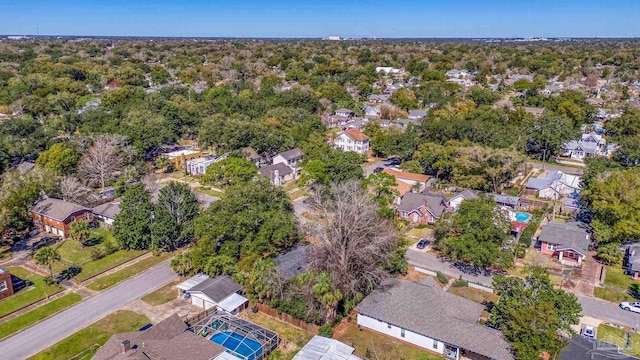 drone / aerial view with a residential view