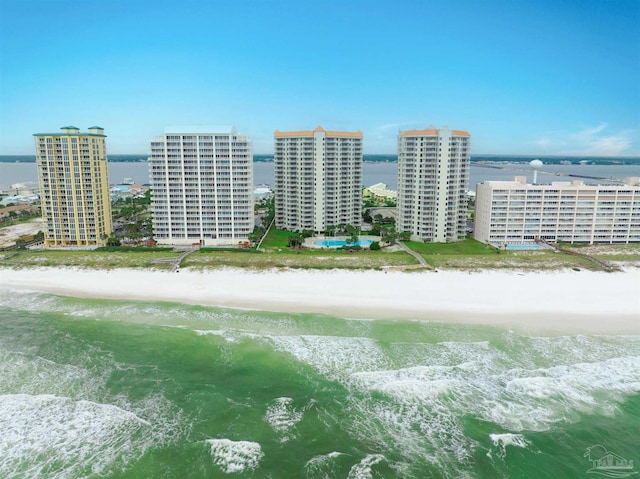 8501 Gulf Blvd Unit 3B, Navarre Beach, FL 32566 - aerial view of waterfront with a beach