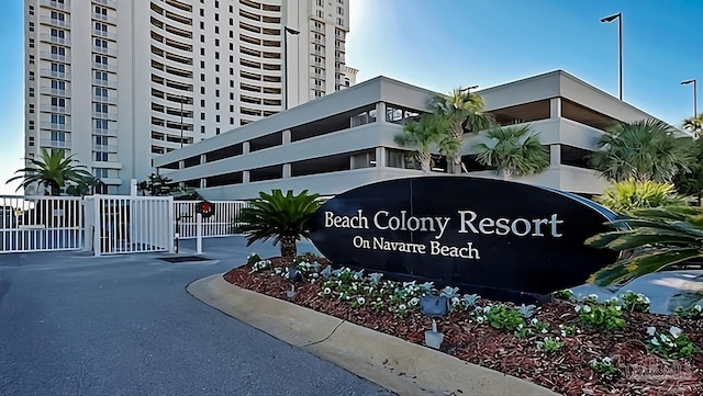 8501 Gulf Blvd Unit 3B, Navarre Beach, FL 32566 - community sign with fence