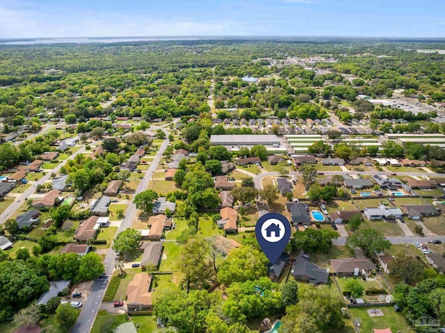 bird's eye view featuring a residential view