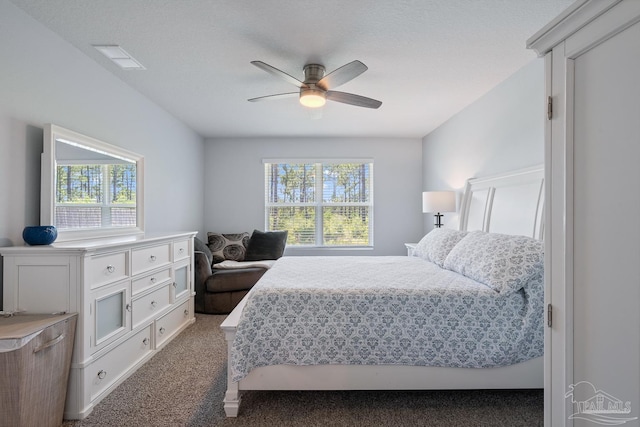 10985 Blacktail Loop, Pensacola, FL 32526 - bedroom featuring carpet, multiple windows, and a ceiling fan