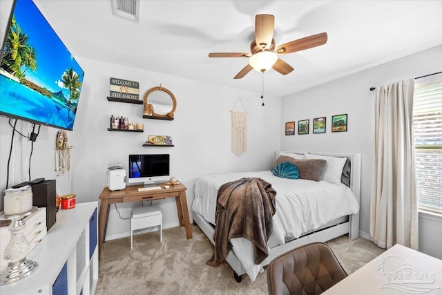 3966 Willow Glen Dr, Pace, FL 32571 - bedroom featuring visible vents, baseboards, and carpet floors
